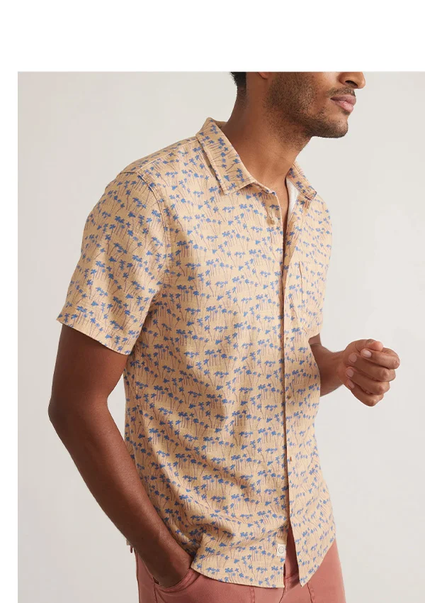 Stretch Selvage Short Sleeve Shirt