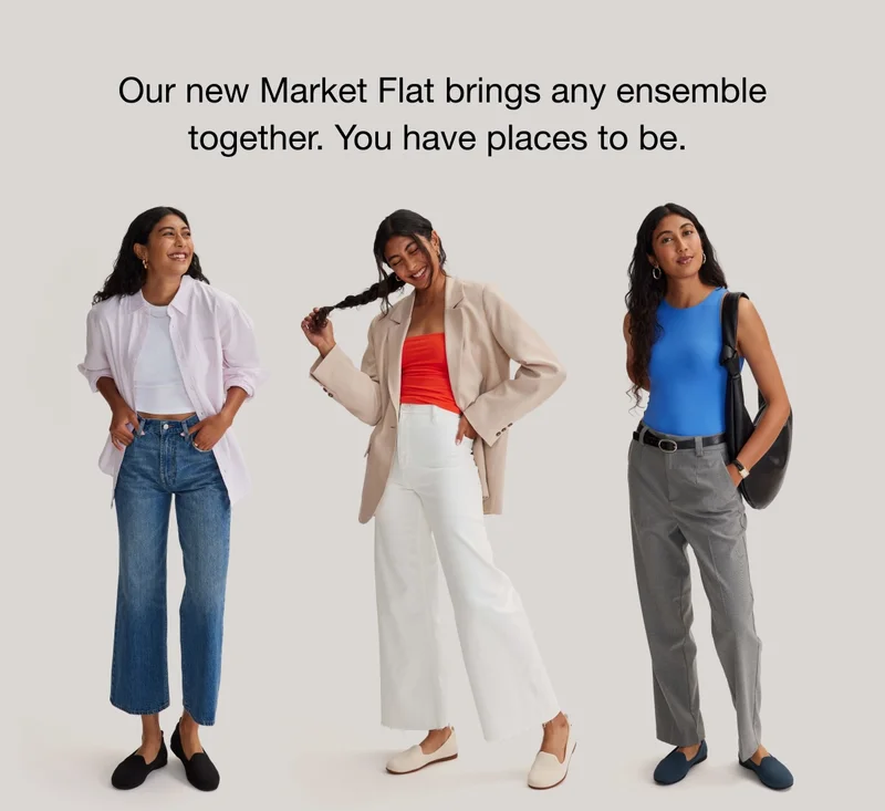 Our new Market Flat brings any ensemble together. You have places to be.