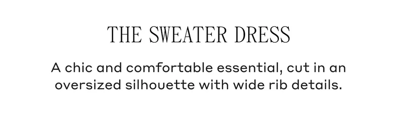 A chic and comfortable essential, cut in an oversized silhouette with wide rib details.