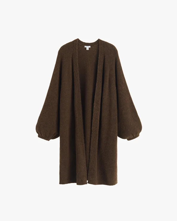 Alpaca Wool Long Cardigan