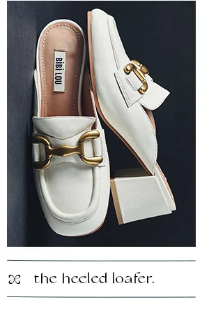 The heeled loafer