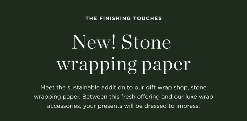New Sustainable Gift Wrap