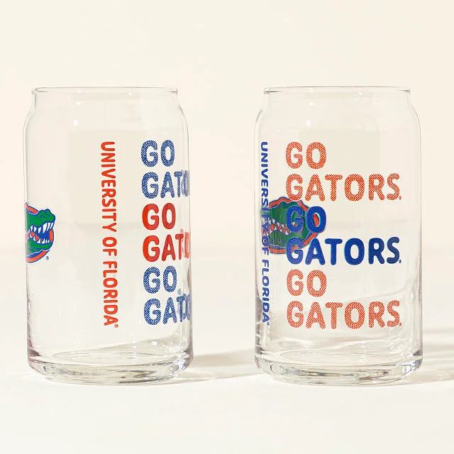 Show Your Spirit! College Can-Shaped Glass Set