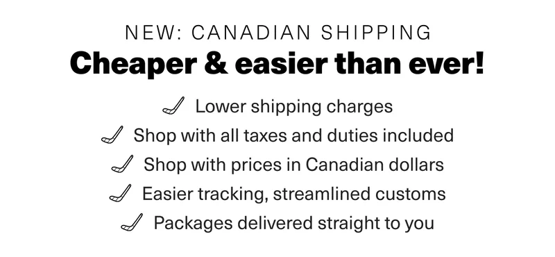 New: Canadian Shipping. Cheaper & easier than ever! Lower shipping charges. Shop with all taxes and duties included. Shop with prices in Canadian dollars. Easier tracking, streamlined customs. Packages delivered straight to you.