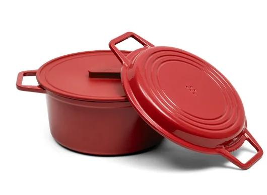 Misen Red Dutch Oven.