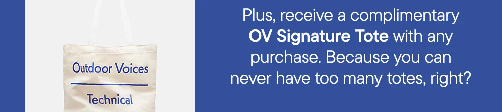 Plus, a complimentary OV Signature Tote with any purchase. Because you can never have too many totes, right?