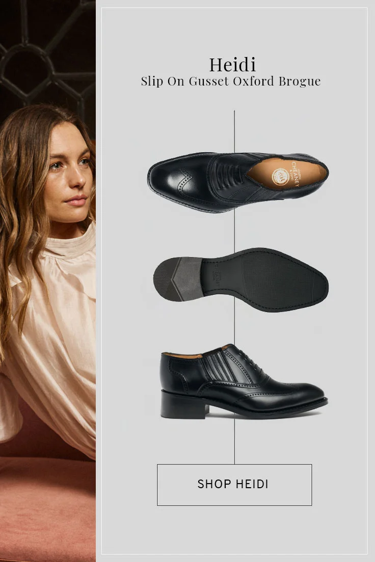Heidi Slip On Gusset Oxford Brogue