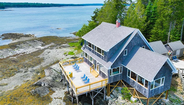 Enjoy splendid waterside views in Bar Harbor, Maine.
