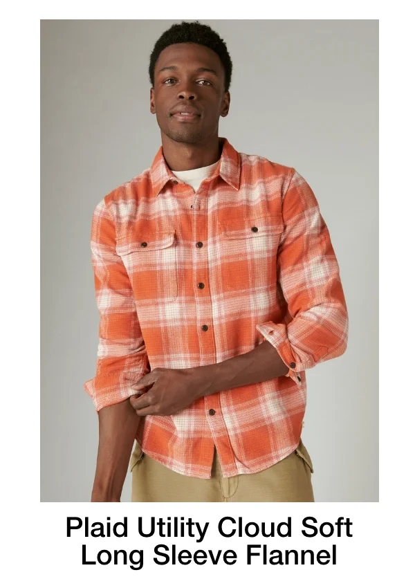 Plaid Utility Cloud Soft Long Sleeve Flannel