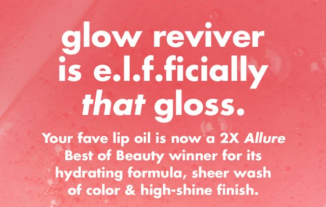 Glow Reviver is e.l.f.ficially that gloss