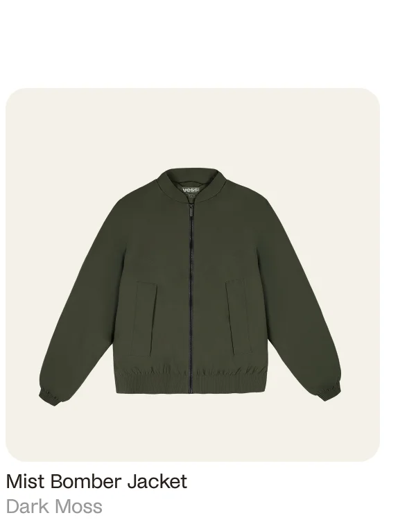 Mist Bomber Jacket Dark Moss
