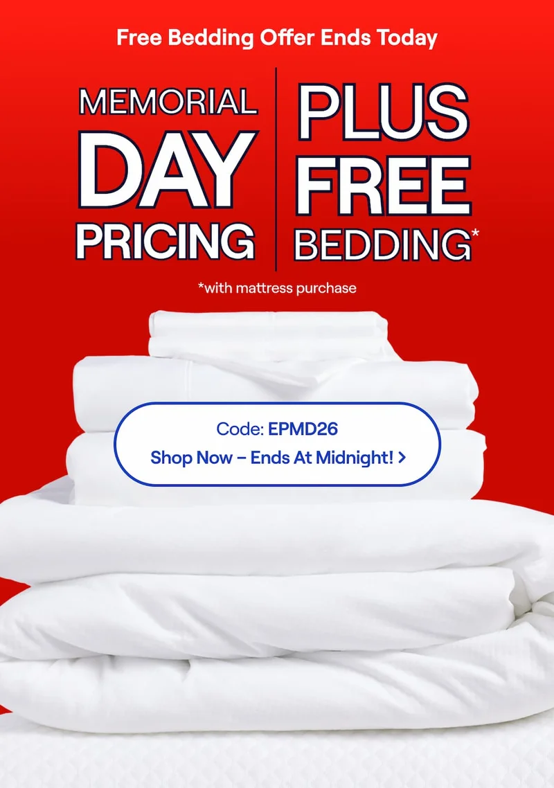 FREE Bedding ENDS TODAY! Use Code: discount code >