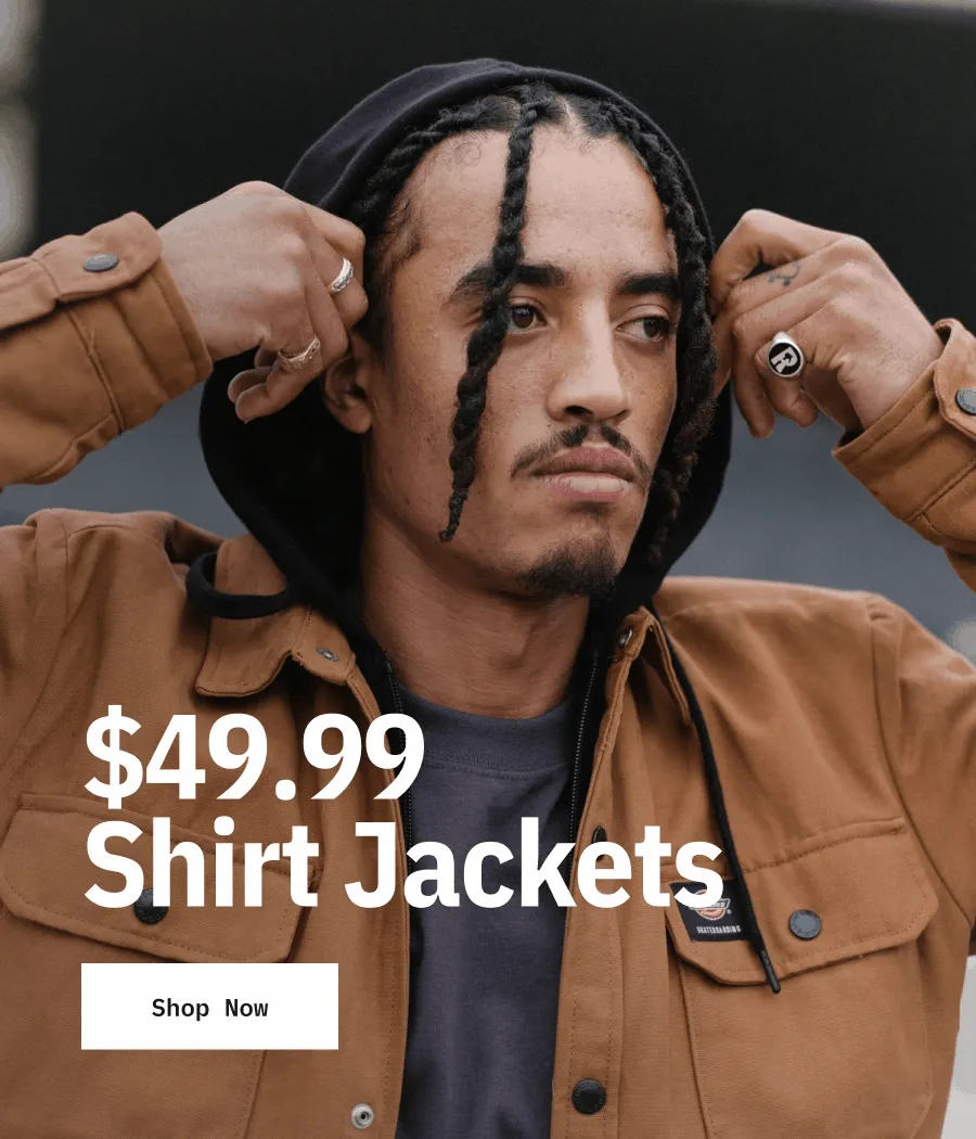 $49.99 Shirt Jackets. Shop Now.