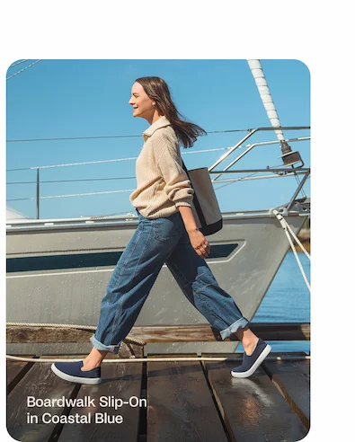 Boardwalk Slip-On in Coastal Blue