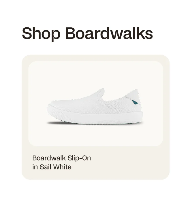 Boardwalk Slip-On in Sail White
