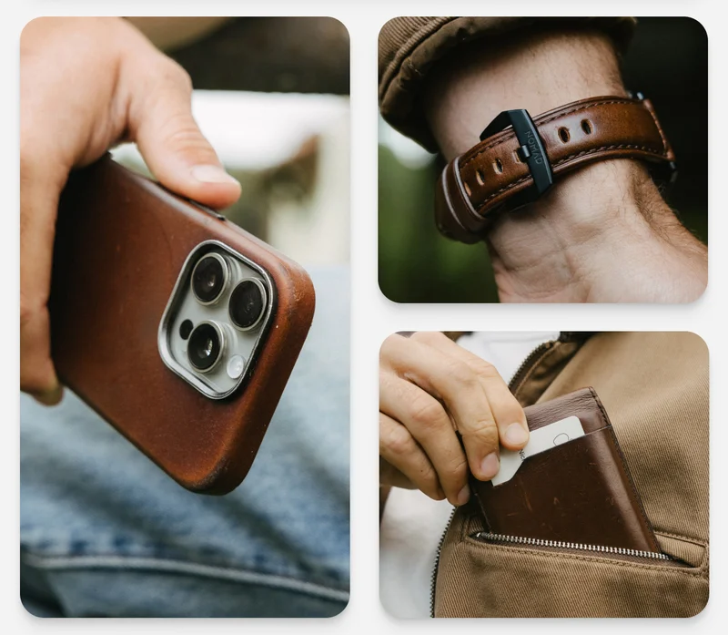 Quality. Character. Tradition. Nomad x Horween Leather. The finest things take time, and Horween leather is no exception. Crafted using a traditional tanning process that takes nearly two months from start to finish, Horween leather is known around the world for its quality and patina potential. Over time, your leather gear will age beautifully, gaining more character with every day. Shop now.