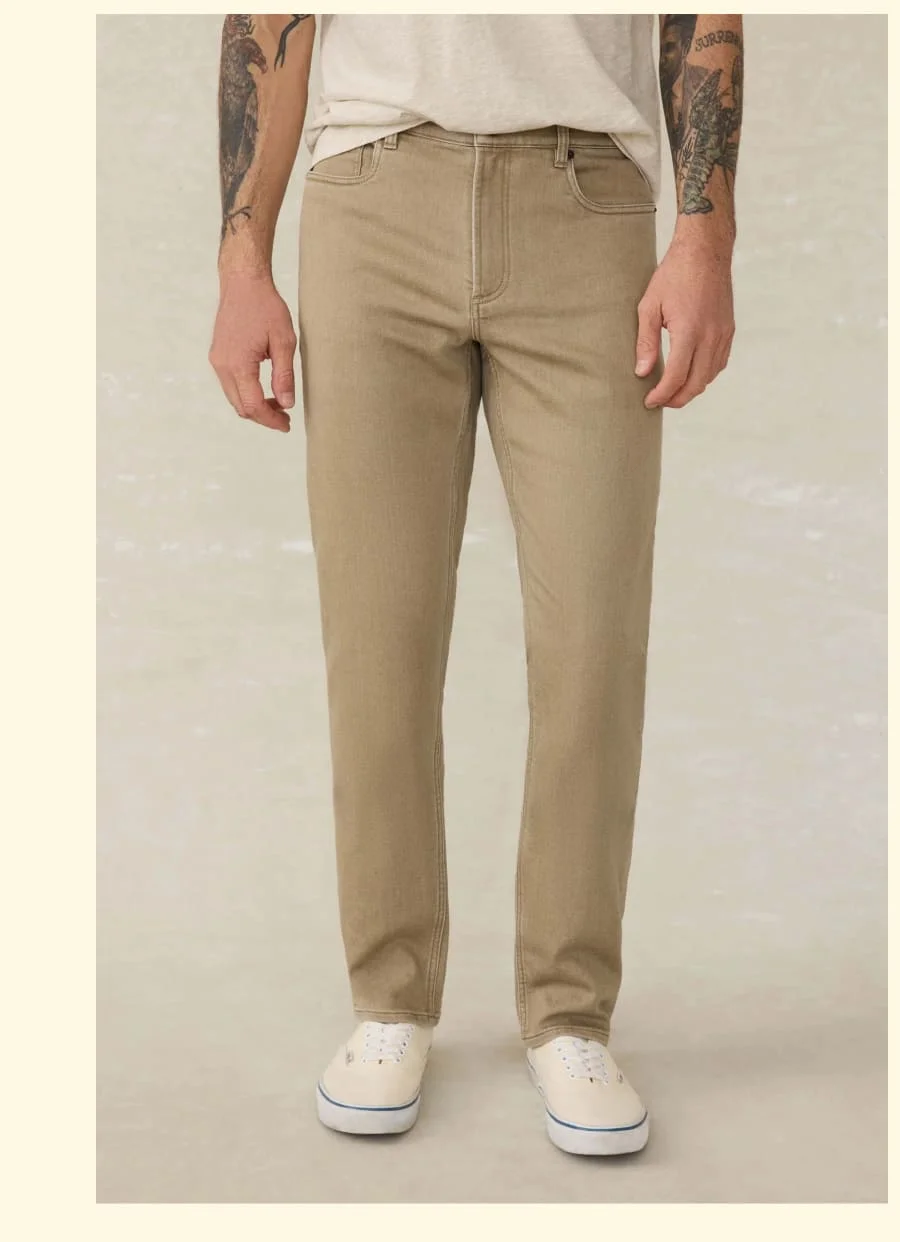 Stretch Terry Desert Khaki
