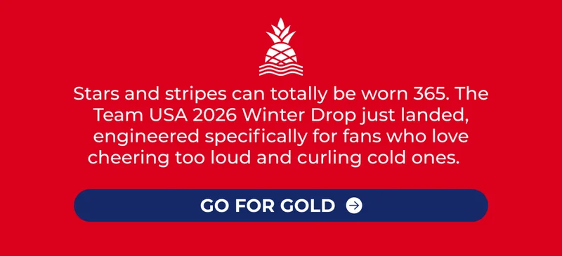 Stars and stripes can totally be worn 365. The Team USA 2026 Winter Drop just landed, engineered specifically for fans who love cheering too loud and curling cold ones.