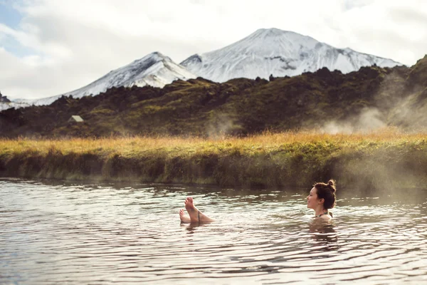 Hot spring in Landmannalaugar, Iceland