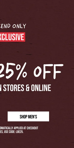 Extra 25% off Shop Men's