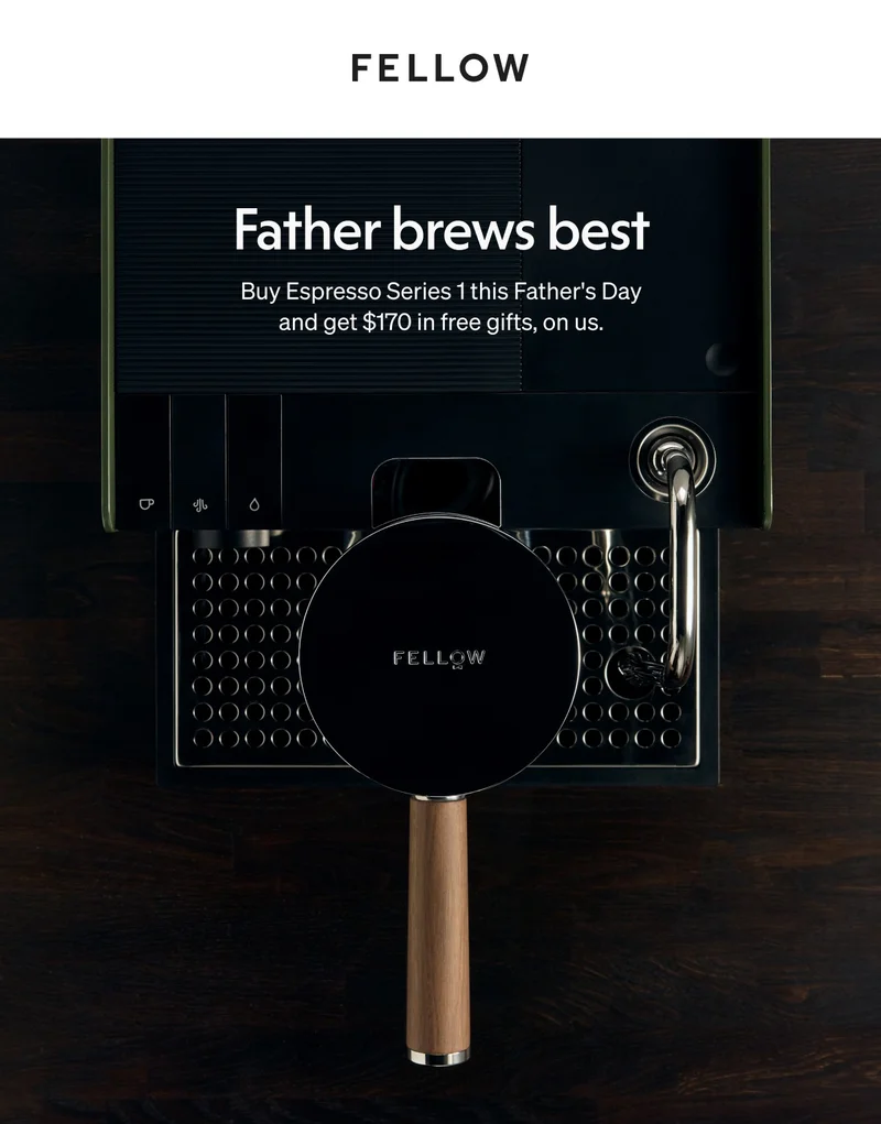 Father brews best: buy espresso series 1 this father's day and get $170 in free gifts, on us