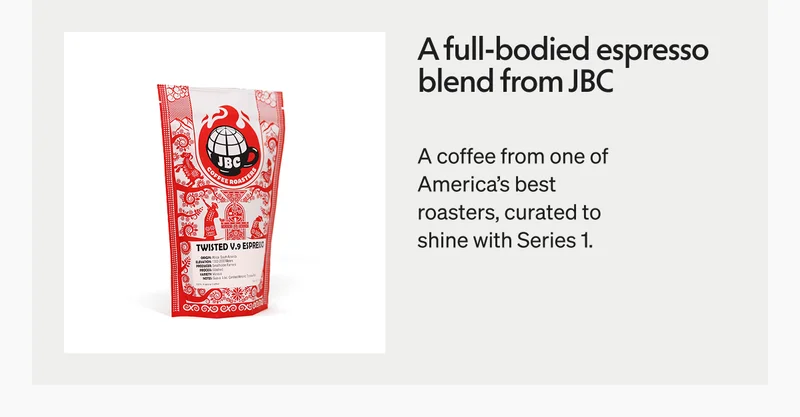 A full bodies espresso blend from JBC