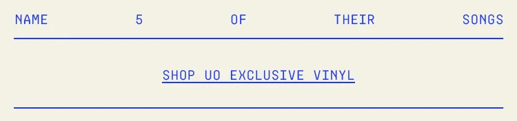 SHOP UO EXCLUSIVE VINYL