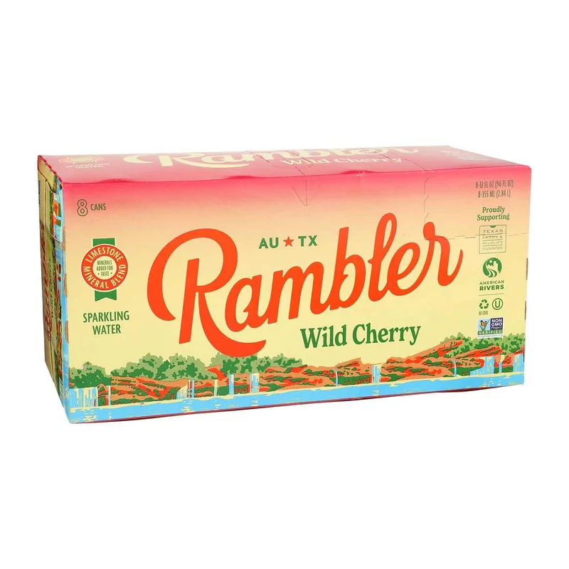 Sparkling Water, Wild Cherry, 8 Ct