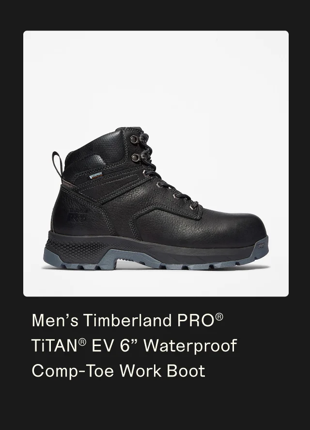 Men's Timberland PRO TiTan EV 6 Inch Waterproof Comp-Toe Work Boot