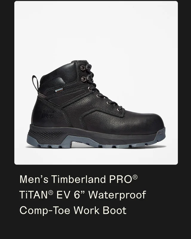 Men's Timberland PRO TiTan EV 6 Inch Waterproof Comp-Toe Work Boot