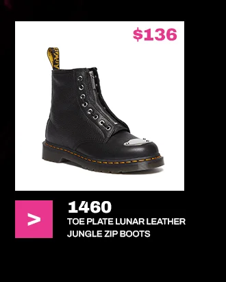 1460 TOE PLATE LUNAR LEATHER JUNGLE ZIP BOOTS