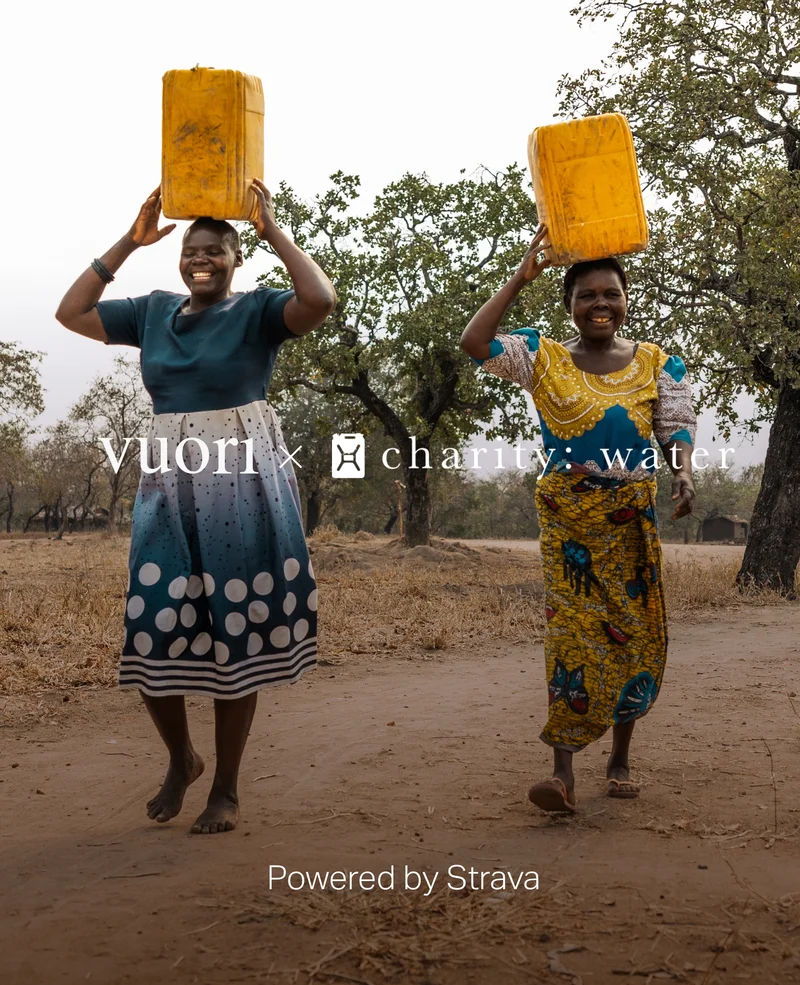 vuori x charity:water