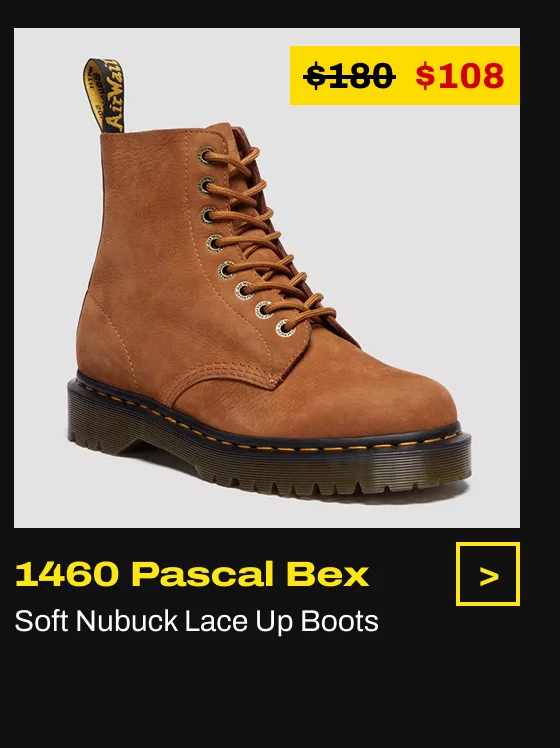 1460 PASCAL BEX Soft Nubuck Lace Up Boots $108.00