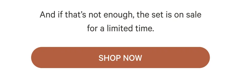 And if that’s not enough, the set is on sale for a limited time.