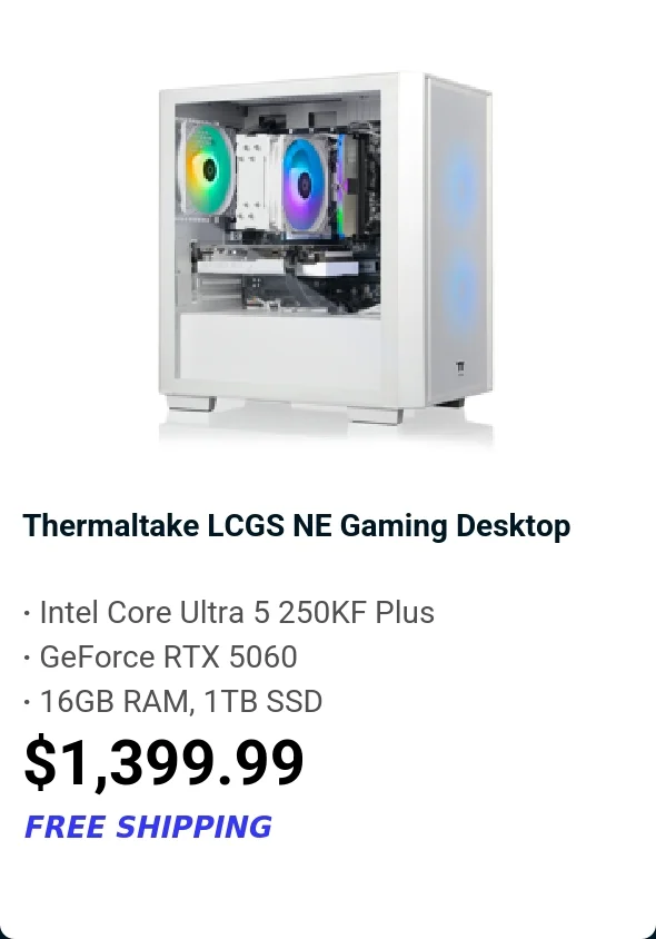 Thermaltake LCGS NE Gaming Desktop