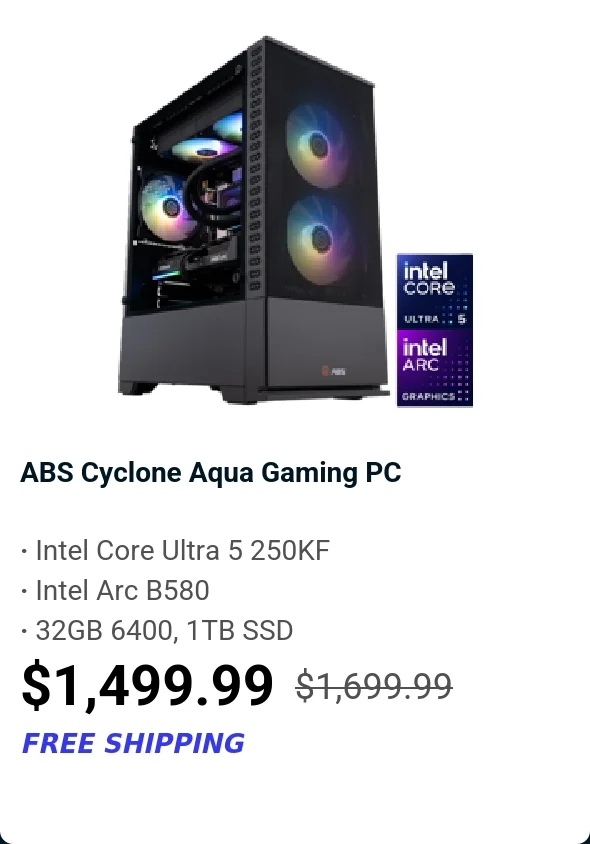 ABS Cyclone Aqua Gaming PC