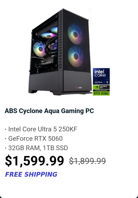 ABS Cyclone Aqua Gaming PC