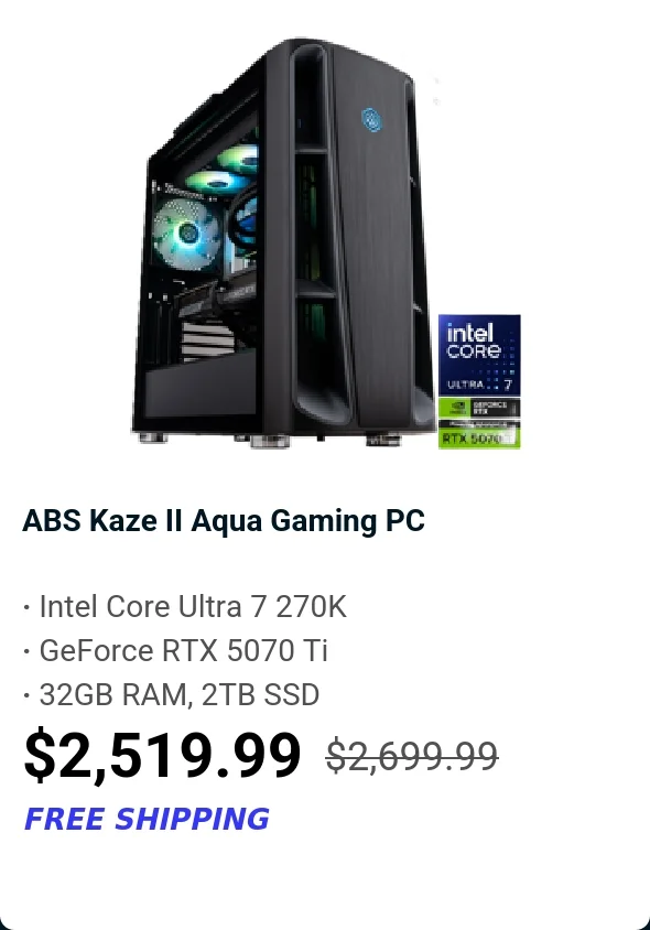 ABS Kaze II Aqua Gaming PC