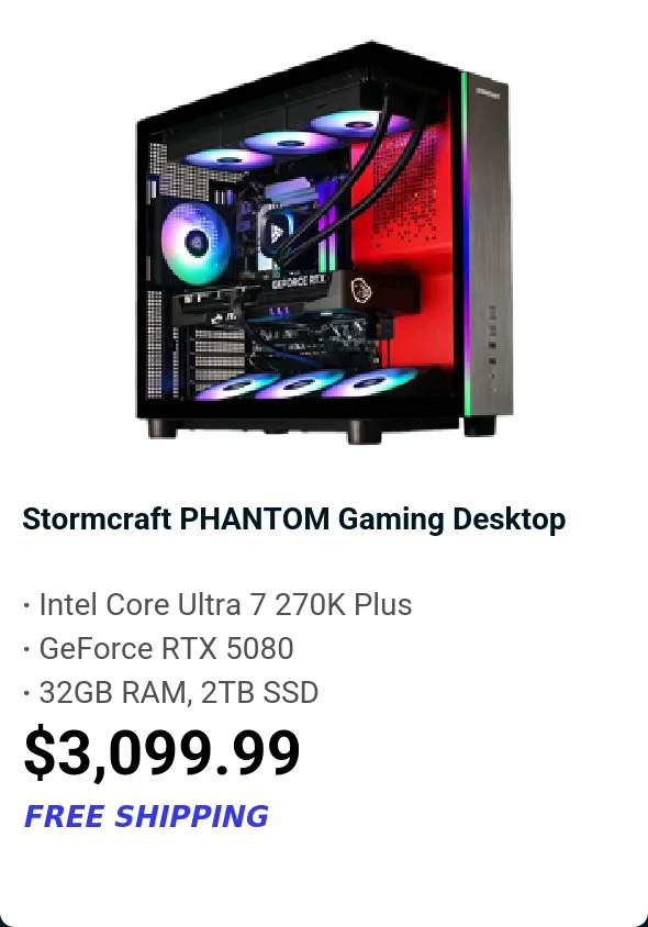 Stormcraft PHANTOM Gaming Desktop