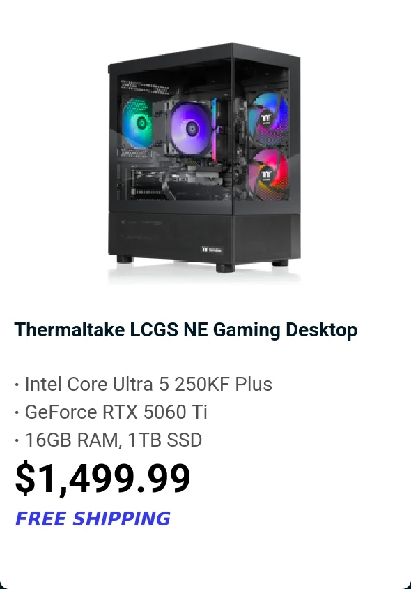 Thermaltake LCGS NE Gaming Desktop