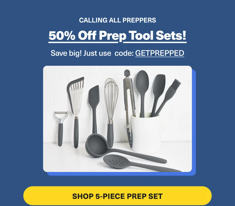 Shop 50% off the 5-piece prep set
