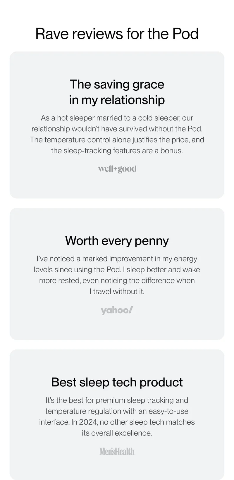 Rave reviews for the Pod
