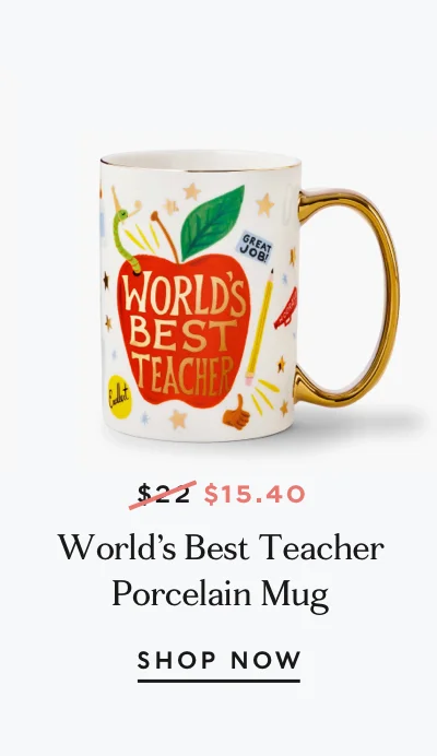 World's Best Teacher Porcelain Mug