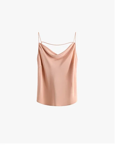Silk Cowl Cami Petal