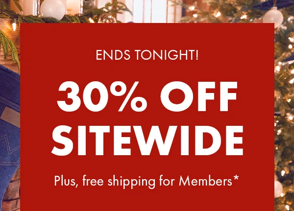 30% Off Sitewide.*