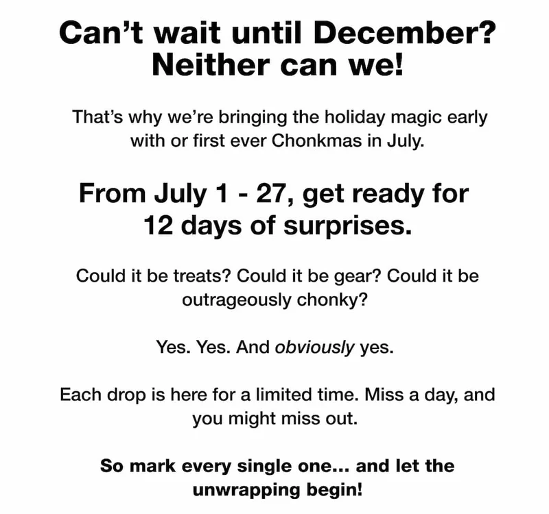 Can’t wait until December? Neither can we!
