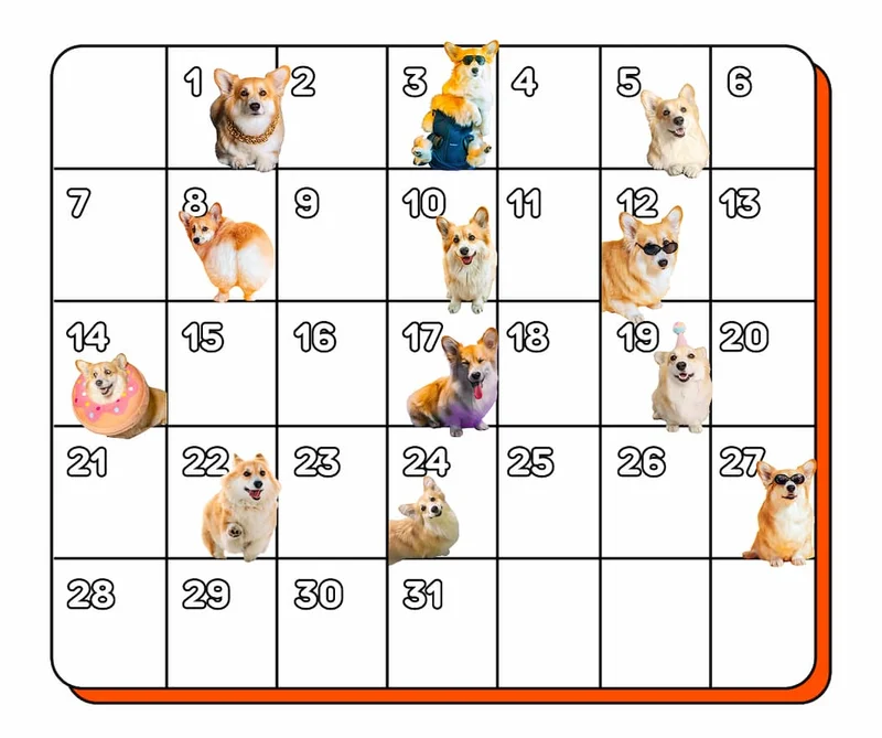 Chonkmas calendar