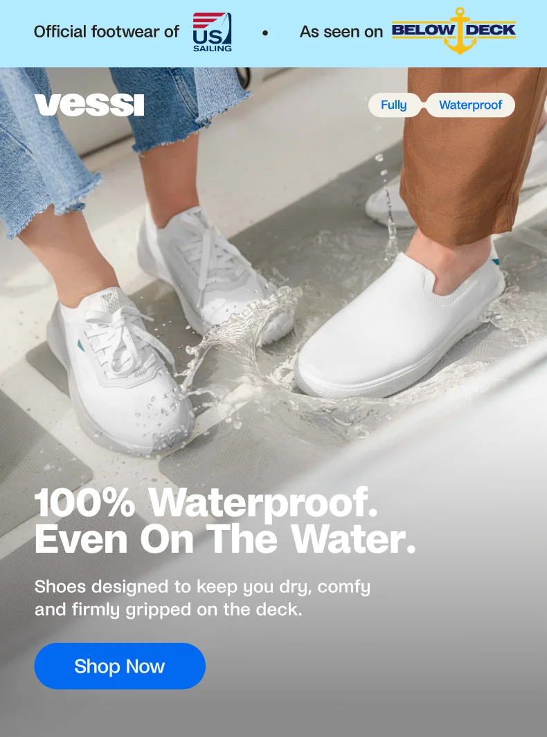 100% Waterproof even on the water.