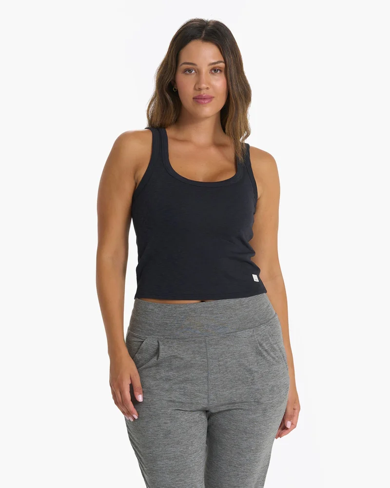 Image of Sunrise Crop Tank | Black