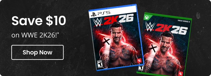 Save $10 on WWE 2K26!* | Shop Now